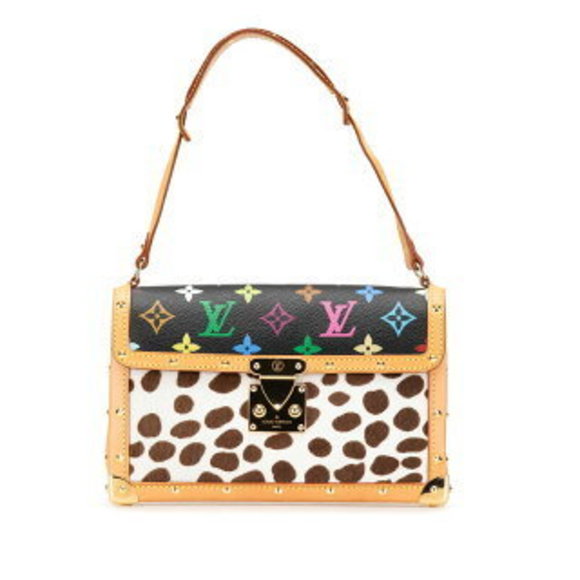 Louis Vuitton Multicolor Sac Dalmatian Shoulder Bag Black White - Picture 1 of 8